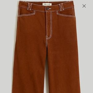 Wide Leg Brown Pants